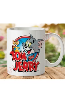 Tom Ve Jerry Kedi Fare Seramik Kupa Bardak