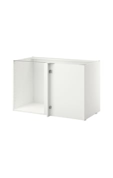 Köşe Alt Dolap İskeleti, Beyaz, 128x68x80 Cm Beyaz Köşe Alt Dolap İskeleti, Beyaz, 128x68x80 Cm Beyaz