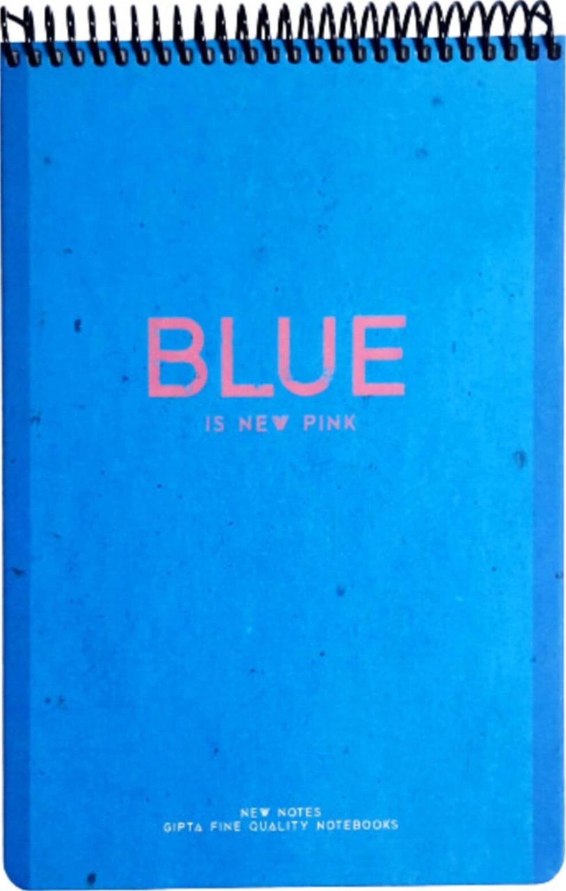 New Notes Blue Is New Pink Spiralli Sert Kapak 100 Yaprak 17x24 Çizgisiz Mavi New Notes Blue Is New Pink Spiralli Sert Kapak 100 Yaprak 17x24 Çizgisiz Mavi
