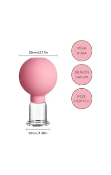 Mika Silikon Vakumlu Yüz Ve Boyun İçin Masaj Kupası No:3 Pembe Renk Mika Silikon Vakumlu Yüz Ve Boyun İçin Masaj Kupası No:3 Pembe Renk