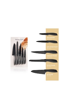 Schafer Quick Chef Bıçak Seti-5 Parça-Siyah Schafer Quick Chef Bıçak Seti-5 Parça-Siyah
