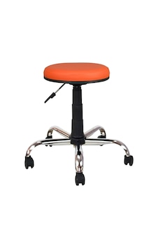 Bürocci Metal Ayaklı Tabure-Turuncu-2999D0123 Bürocci Metal Ayaklı Tabure-Turuncu-2999D0123