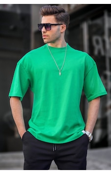 Madmext Erkek Parlak Yeşil Oversize Fit Basic Tişört 6066 Parlak Yeşil Madmext Erkek Parlak Yeşil Oversize Fit Basic Tişört 6066 Parlak Yeşil