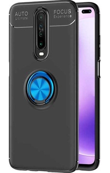 Xiaomi Poco X2 Kılıf Zore Ravel Silikon Kapak Siyah-Mavi Xiaomi Poco X2 Kılıf Zore Ravel Silikon Kapak Siyah-Mavi