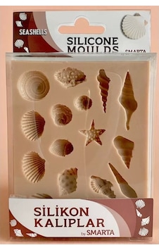 Smarta Deniz Kabukları Slikon Kalıp 10x13cm Smarta Deniz Kabukları Slikon Kalıp 10x13cm