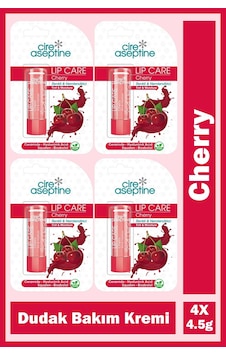Cire Aseptine Lip Care Cherry Renkli Dudak Bakım Kremi 4,5 Gr 4 Adet Cire Aseptine Lip Care Cherry Renkli Dudak Bakım Kremi 4,5 Gr 4 Adet