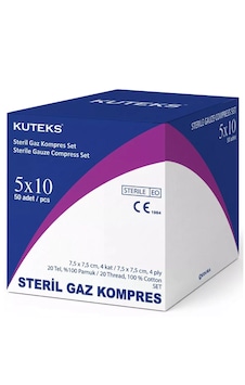 Kuteks Steril Gas Kompres 7.5 X 7.5 Cm 10x5 50li Kuteks Steril Gas Kompres 7.5 X 7.5 Cm 10x5 50li