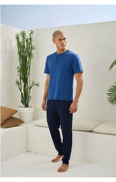 Moon Wear Erkek 2207 Erkek Battal Midi Yaka Pijama Takım Lacivert Moon Wear Erkek 2207 Erkek Battal Midi Yaka Pijama Takım Lacivert