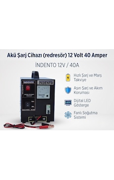Akü Şarj Cihazı Redresör 12 Volt 40 Amper