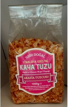 Arasta Tuzcusu Himalaya Doğal Kristal Kaya Tuzu Granül 1 KG Arasta Tuzcusu Himalaya Doğal Kristal Kaya Tuzu Granül 1 KG