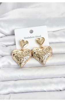 316l Çelik Gold Renk Kalp Model Kadın Küpe Çok Renkli 44250325 316l Çelik Gold Renk Kalp Model Kadın Küpe Çok Renkli 44250325