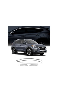Hyundai Tucson 2015 2020 Cam Üst Çıtası Krom
