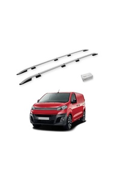 Turtle Citroen Dispatch Mk3 2017-2025 / Uzun Şasi Tavan Çıtası Crown Gri