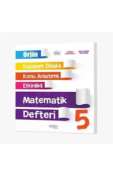Orjin 5. Sınıf Matematik Defter Kurmay Yayınları Orjin 5. Sınıf Matematik Defter Kurmay Yayınları