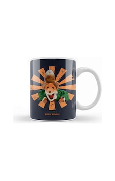 Basil Brush Retro Japanese Kupa Bardak Porselen Karışık Basil Brush Retro Japanese Kupa Bardak Porselen Karışık