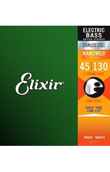 Elixir 14777 Nanoweb Medium 5 Telli Bas Gitar Teli 45-130 Elixir 14777 Nanoweb Medium 5 Telli Bas Gitar Teli 45-130