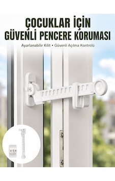 Cam Pencere Açılma Kontrol Kilidi Kolay Montaj 3 Lü Yeni Nesil Diğer