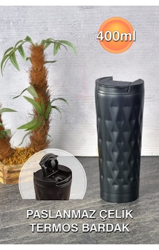 H2o Termos Kupa - 400ml - Siyah Siyah