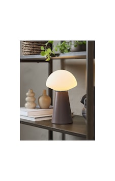 Pilli Masa Lambası Leıfon Ø15xy25 Cm Mantar Lamba Kahverengi