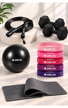 Pilates Egzersiz Seti 6 Mm Mat 5 Li Lateks Direnç Bandı 20 Cm Top Atlama İpi 1 Kg X2 Dambıl Siyah Pilates Egzersiz Seti 6 Mm Mat 5 Li Lateks Direnç Bandı 20 Cm Top Atlama İpi 1 Kg X2 Dambıl Siyah