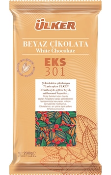 Ülker Eks 301 Fildişi Kuvertür Çikolata 2500 G Ülker Eks 301 Fildişi Kuvertür Çikolata 2500 G