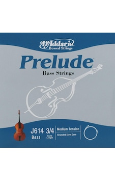 Daddarıo J614 Kontrabas Tek Tel, Prelude, E- Mi , Scale 3/4, Med Daddarıo J614 Kontrabas Tek Tel, Prelude, E- Mi , Scale 3/4, Med