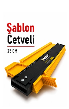 Şablon Cetveli Kontur Ölçüm Karmaşık Şekil Profil Kopyalama Şekil Tarağı 25x10 Cm Şablon Cetveli Kontur Ölçüm Karmaşık Şekil Profil Kopyalama Şekil Tarağı 25x10 Cm