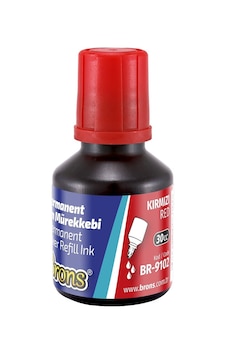 Brons Br-9101 Permanent Marker Kalem Mürekkebi 30Cc Kırmızı Brons Br-9101 Permanent Marker Kalem Mürekkebi 30Cc Kırmızı