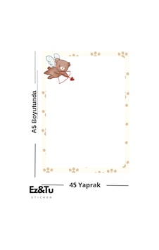 Kalpli Ok Temalı A5 Not Defteri 45 Yaprak Çok Renkli Kalpli Ok Temalı A5 Not Defteri 45 Yaprak Çok Renkli