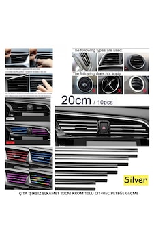 Çıta Işıksız Elkamet 20cm Krom 10lu Peteğe Geçme 1 Çıta Işıksız Elkamet 20cm Krom 10lu Peteğe Geçme 1