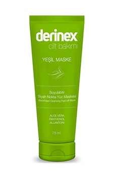 Derinex Yeşil Soyulabilir Siyah Nokta Yüz Maskesi 75 ML