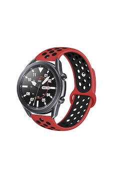 Huawei Watch Gt 3 46mm Krd-02 Uyumlu Omsy Kordon-kırmızı-siyah Huawei Watch Gt 3 46mm Krd-02 Uyumlu Omsy Kordon-kırmızı-siyah