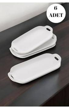 6 Lı Tavuk Dünyası Model Oval Kulplu Tabak - Kayık Servis Sunum Tabağı 6 Lı Tavuk Dünyası Model Oval Kulplu Tabak - Kayık Servis Sunum Tabağı