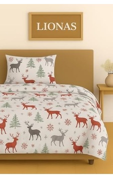 Ezgi Tek Kişilik Desenli Nevresim Takımı, 155 X 230 Cm, Geyik Motifli, Kırmızı,%80 Pamuk 0 Ezgi Tek Kişilik Desenli Nevresim Takımı, 155 X 230 Cm, Geyik Motifli, Kırmızı,%80 Pamuk 0