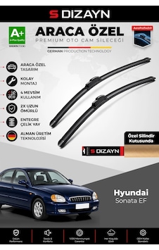 S-dizayn Hyundai Sonata Ef Ön Cam Silecek Seti 1998-2004 Premium Araca Özel 55-50 Cm A+ Kalite Aocs-