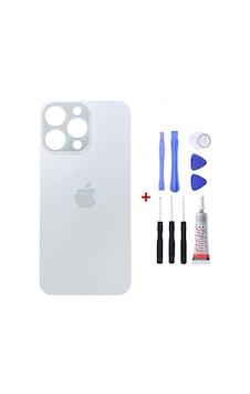 Apple Uyumlu iPhone 13 Pro Max Beyaz Arka Cam Kapak Arka Pil Kapağı Apple Uyumlu iPhone 13 Pro Max Beyaz Arka Cam Kapak Arka Pil Kapağı