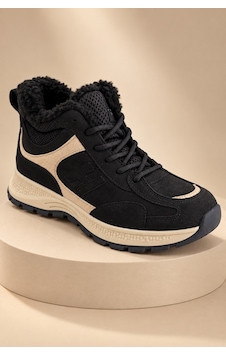 Muggo Nortex Kürklü Fermuarlı Kalın Taban Bağcıklı Kışlık Kadın Sneaker Bot Siyah Muggo Nortex Kürklü Fermuarlı Kalın Taban Bağcıklı Kışlık Kadın Sneaker Bot Siyah