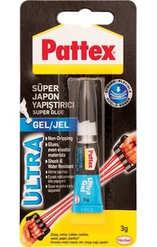 Pattex Ultra Jel Süper Japon Yapıştırıcı 3 Gr Blister Pattex Ultra Jel Süper Japon Yapıştırıcı 3 Gr Blister