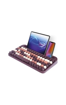 Kb-99 Mocha 2.4g+bt1+bt2 Q Kablosuz Klavye Bluetooth Çoklu Cihaz Bağlantısı İle Kb-99 Mocha 2.4g+bt1+bt2 Q Kablosuz Klavye Bluetooth Çoklu Cihaz Bağlantısı İle