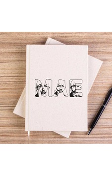 Mehmet Akif Ersoy Krem Çizgisiz Kanvas Defter
