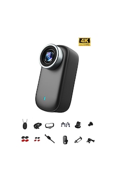 Mini 4k Ultra Hd Wi-fi Aksiyon Kamerası Ip65 Su Dayanıklı Geniş Açı - Yedek Başlıklar Siyah Mini 4k Ultra Hd Wi-fi Aksiyon Kamerası Ip65 Su Dayanıklı Geniş Açı - Yedek Başlıklar Siyah