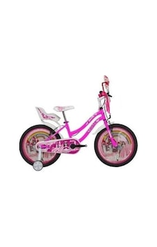 Bisan Queen Kız Çocuk Bisikleti 30cm V 20 Jant Metalik Pembe Pembe Çok Renkli