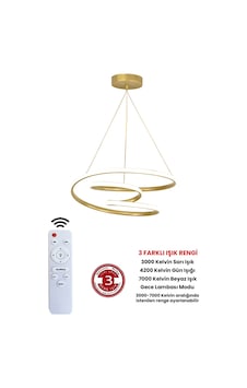 Ransom Kumandalı Gold Dimmerli Led Avize Galaksi Ledli Avize Altın Ransom Kumandalı Gold Dimmerli Led Avize Galaksi Ledli Avize Altın