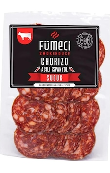 Fümeci Smokehouse %100 Dana Fermente İspanyol Sucuk Acılı Chorizo 500 G