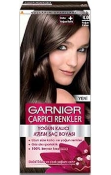Garnıer Çarpıcı Renkler Krem Saç Boyası 4.0 Yoğun Kahve (140095262) Garnıer Çarpıcı Renkler Krem Saç Boyası 4.0 Yoğun Kahve (140095262)