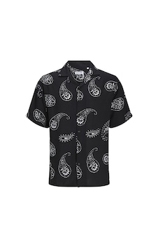 Jack & Jones Jack Jones Erkek Kısa Kollu Desenli Gömlek 12248448 Beyaz Jack & Jones Jack Jones Erkek Kısa Kollu Desenli Gömlek 12248448 Beyaz