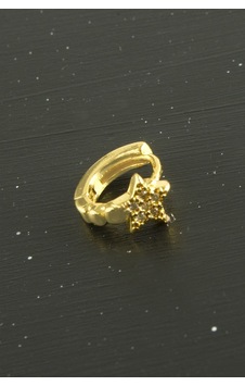 Yıldız Lüks Çelik Kulak Burun Piercing 1 Adet Çok Renkli 17832695