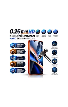 Huawei P60 Art Uyumlu 0.25mm Şeffaf Hd Kendini Onaran Nano Kırılmaz Ekran Koruyucu Darbe Emici Ultra Plus Huawei P60 Art Uyumlu 0.25mm Şeffaf Hd Kendini Onaran Nano Kırılmaz Ekran Koruyucu Darbe Emici Ultra Plus