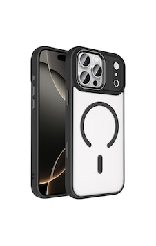 Maks Technology Apple Uyumlu iPhone 18 Pro Max Kılıf Wireless Şarj Özellikli Mkst Krom M-safe Silikon Kapak - Siyah Maks Technology Apple Uyumlu iPhone 18 Pro Max Kılıf Wireless Şarj Özellikli Mkst Krom M-safe Silikon Kapak - Siyah
