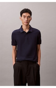 Calvin Klein Ss Refined Pique Tipped Classic Erkek Polo Yaka T-shirt Lacivert-24469